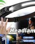 🔦 2x MACROCOSM Motion Sensor Headlamps