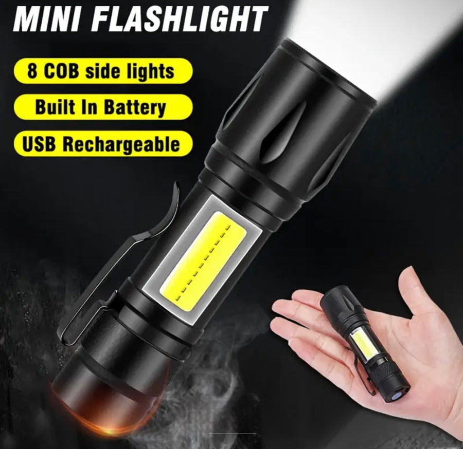 USB Rechargeable Mini Flashlight – Pocket-Sized Power, Big Performance