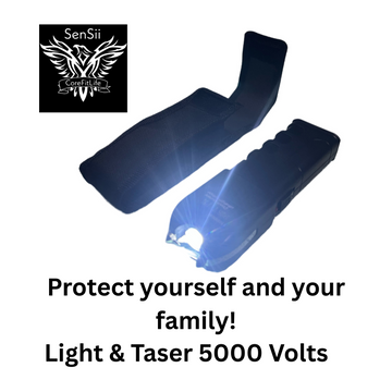 ⚡ Self-Defense Taser + Spotlight combo! 🌑