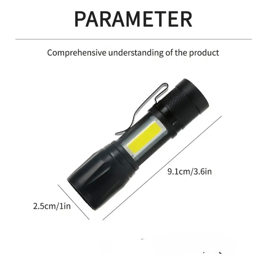 USB Rechargeable Mini Flashlight – Pocket-Sized Power, Big Performance