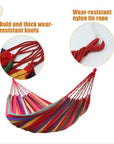 Double Cotton Hammock Swing – Relax Anywhere