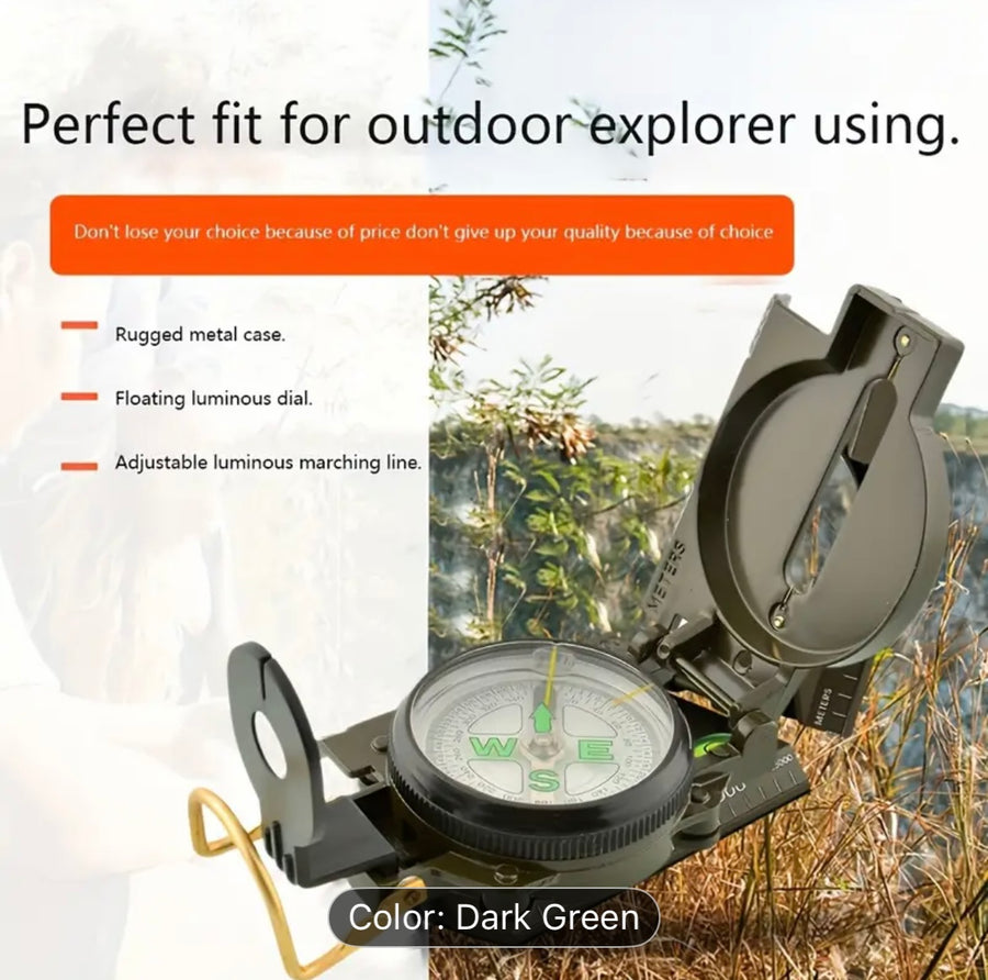 Professional Waterproof Military Compass for Navigation 🧭🌍Survival Essentials!
