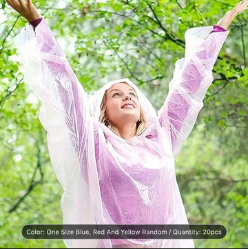 Disposable Rain Ponchos 🌧️🎒Under R10!