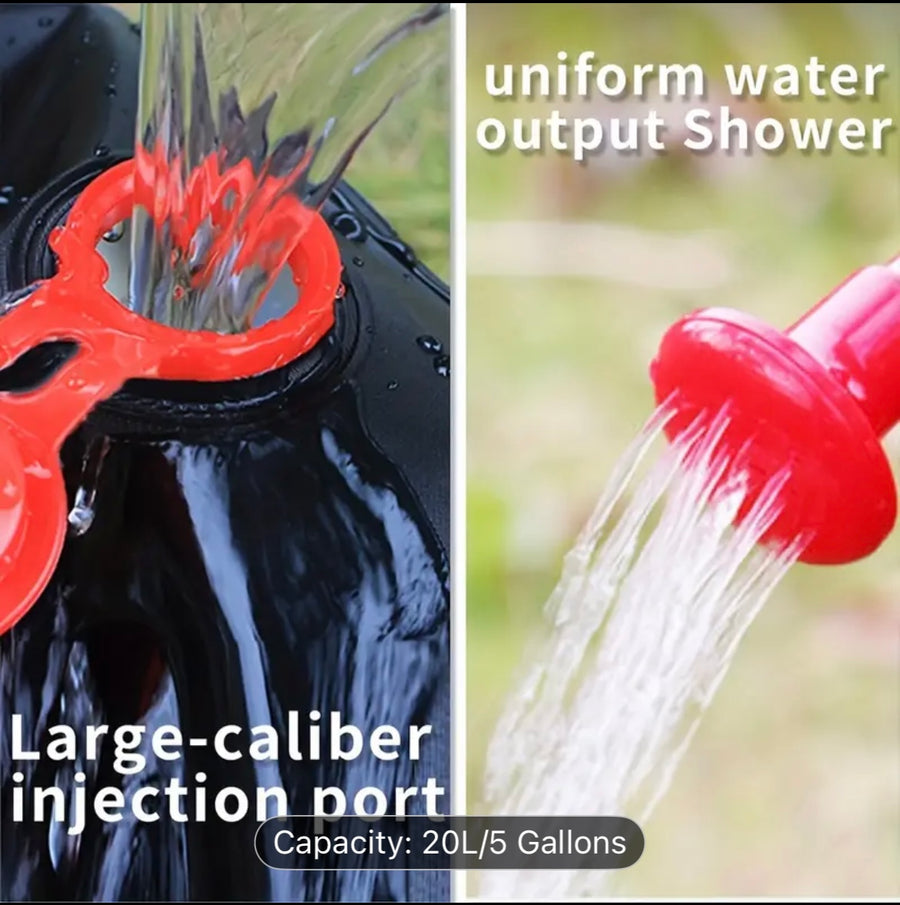 🚿 20L Portable Camping Shower Bag. Prepper Alert!