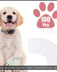 100pcs Pet Bandages – Non-Sticky Wraps