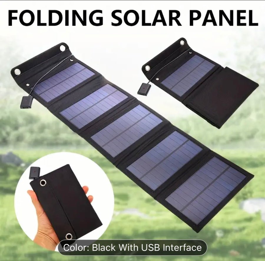 ☀️ 60W Foldable Solar Panel Charger – Power Anywhere!