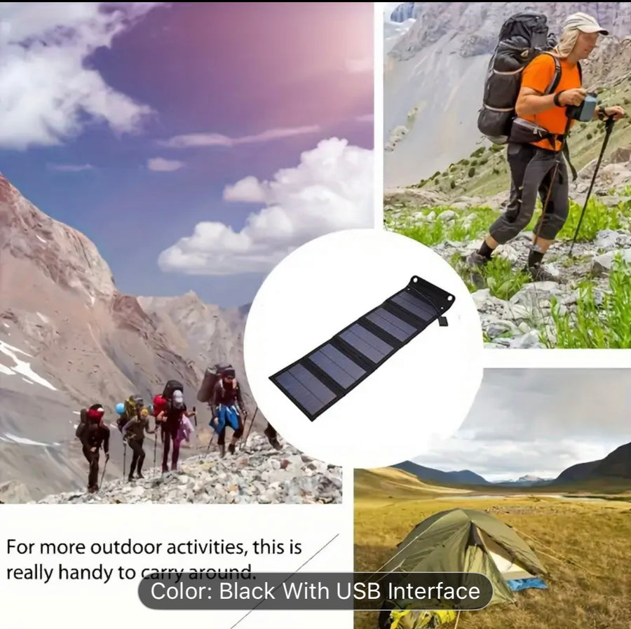 ☀️ 60W Foldable Solar Panel Charger – Power Anywhere!
