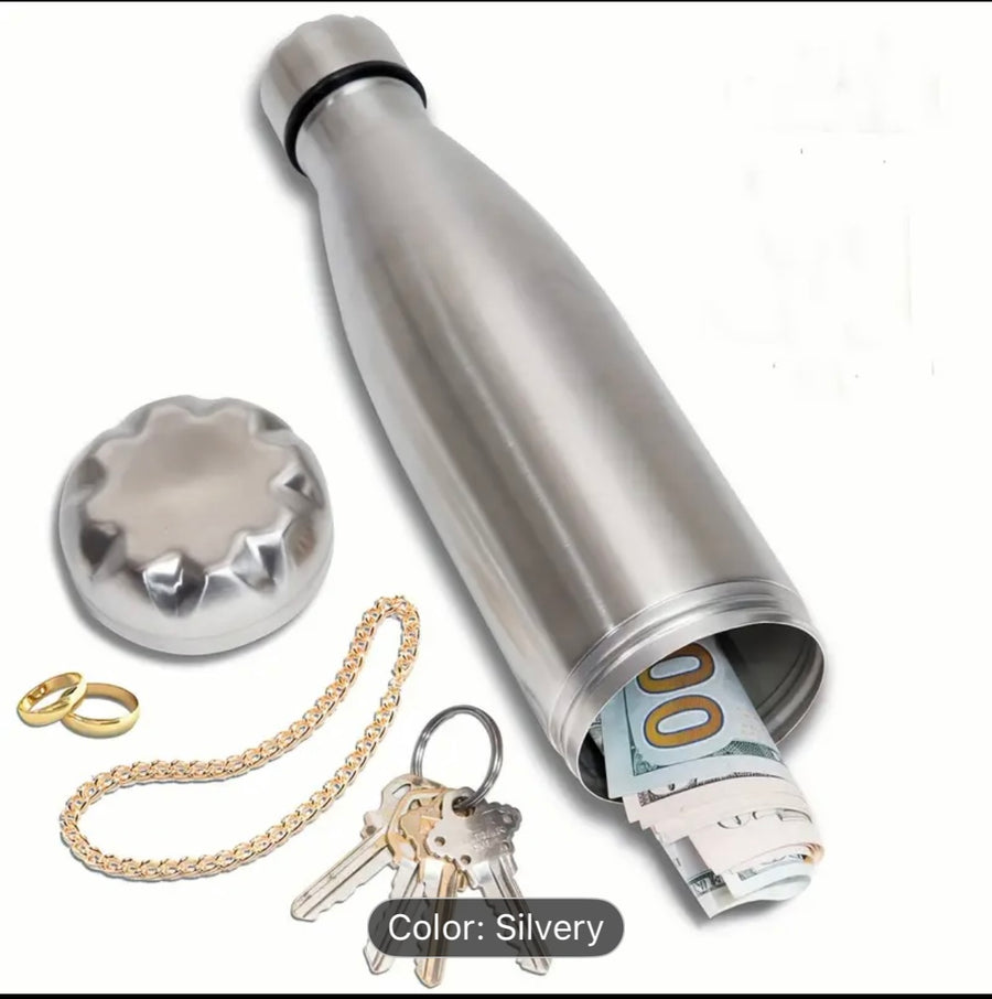 🌟 Store Cash, Jewelry of other items in Stealth Hydration Bottle 🚰✨