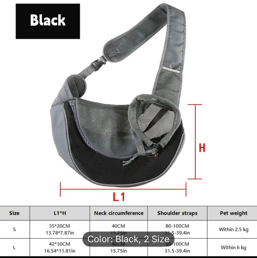 Breathable Pet Crossbody Backpack!
