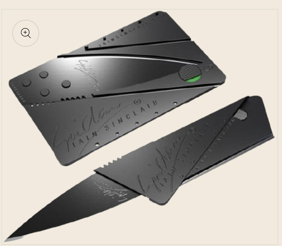 Credit Card Folding Wallet Safety Knife