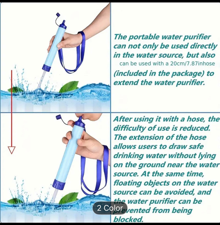 Sensii Water Filter Straw - Lightweight Purifier for Clean Drinking Water