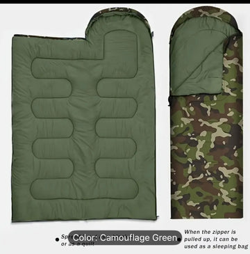🛌 1-Person Camouflage Sleeping Bag