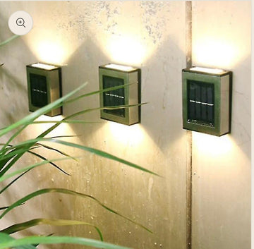 🌟 Solar Fence & Wall Lights – Warm Glow Edition 🌞💡🏡