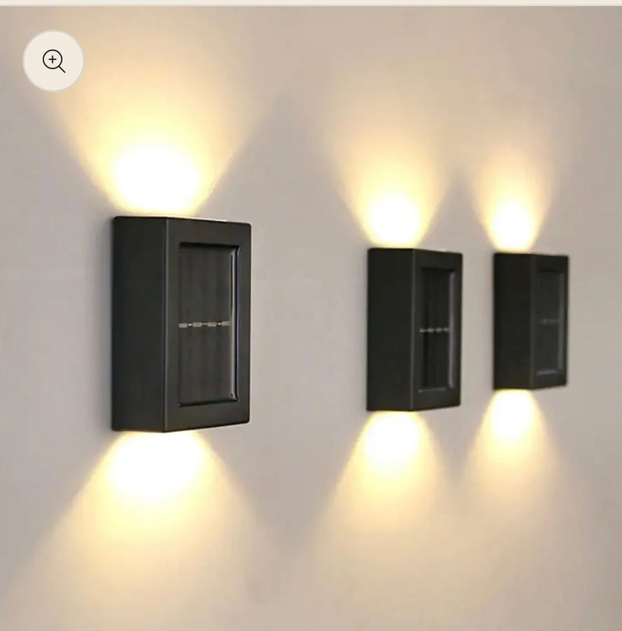 🌟 Solar Fence & Wall Lights – Warm Glow Edition 🌞💡🏡