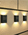 🌟 Solar Fence & Wall Lights – Warm Glow Edition 🌞💡🏡