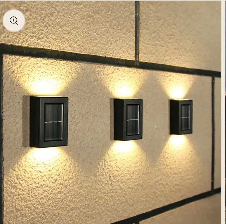 🌟 Solar Fence & Wall Lights – Warm Glow Edition 🌞💡🏡