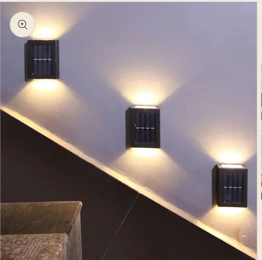 🌟 Solar Fence & Wall Lights – Warm Glow Edition 🌞💡🏡