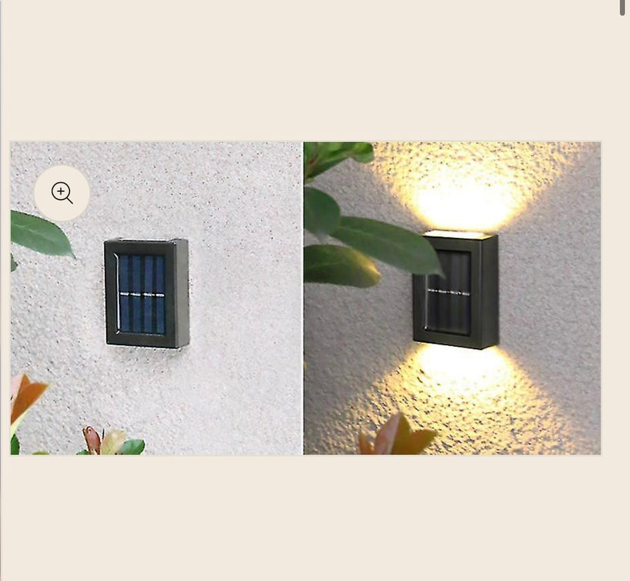 🌟 Solar Fence & Wall Lights – Warm Glow Edition 🌞💡🏡